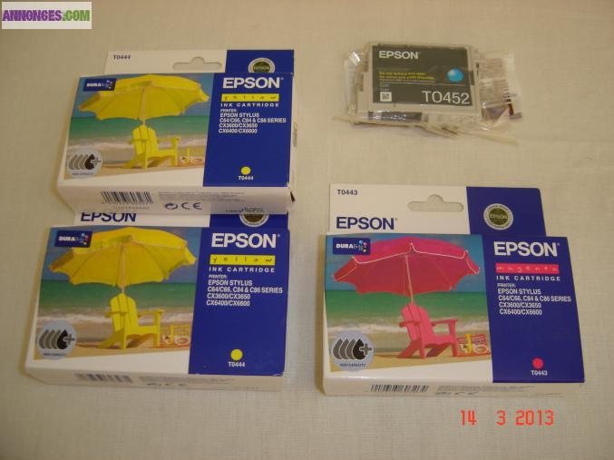 Cartouches d'encre pour imprimante jet d'encre EPSON