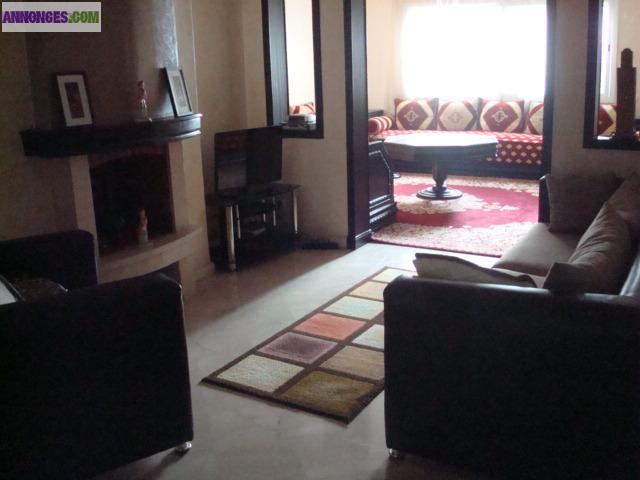 Location Bel Appartement meublé, 125m2 à Casablanca