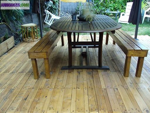 Meubles en bois de récup.
