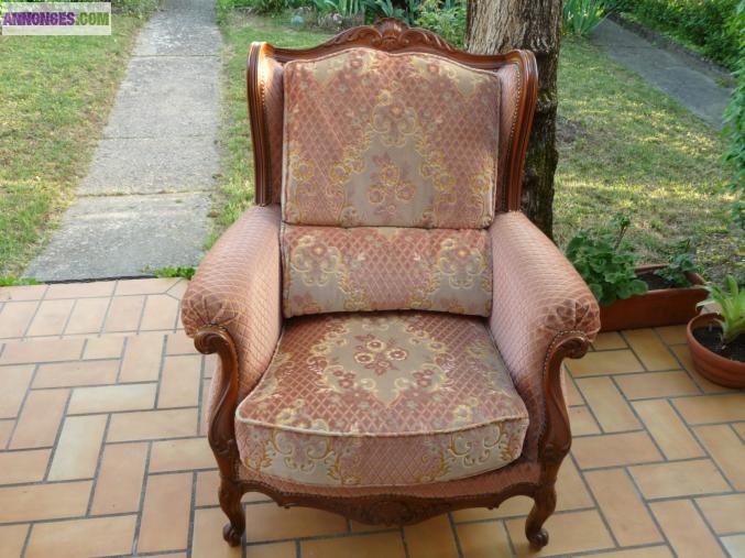 Fauteuil et 2 Canapé style Régence