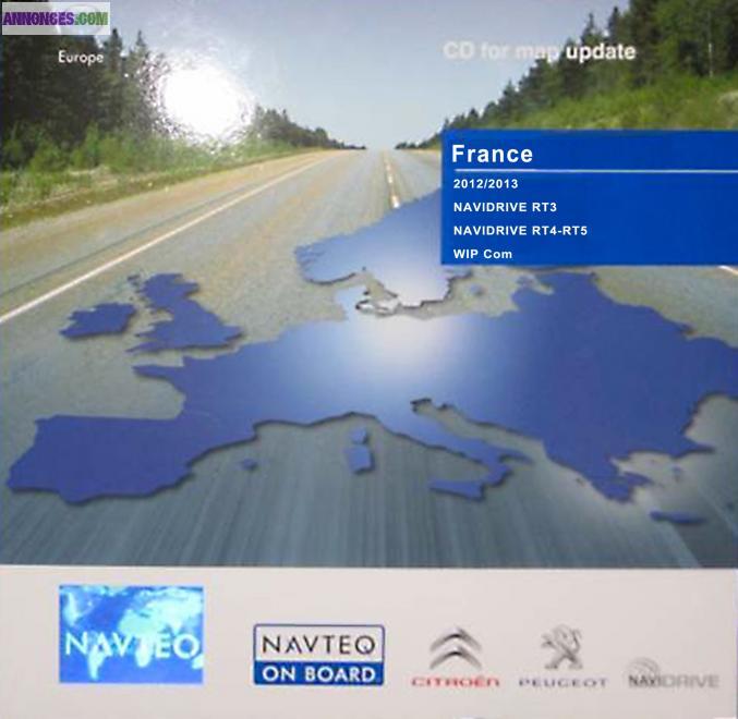 MISE A JOUR Cartographie GPS Citroen Peugeot France 2013 RT4 RT5