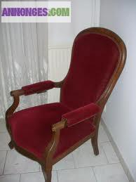 Vends beau fauteuil voltaire gtrés ancien