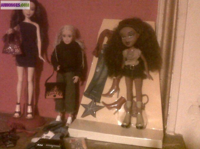 Lot poupées my scene, flava, bratz