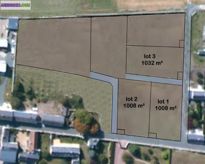 Terrain viabilisé Courchamps