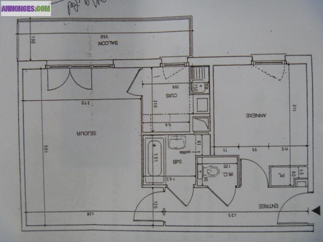 Trés belle appartement 2 pièces