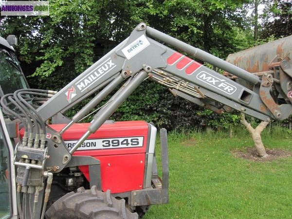 Tracteur agricole Massey Ferguson 394S