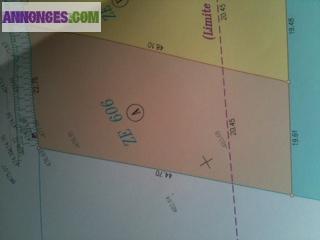 Terrain viabilisé de 940 M2 sur Champeix