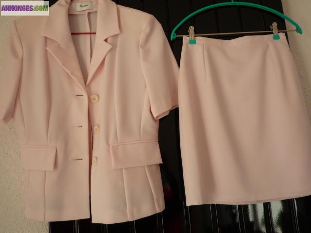Tailleur rose