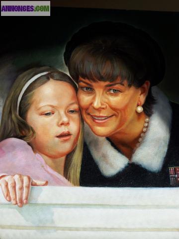 Réalisation le portrait, copie, fresque