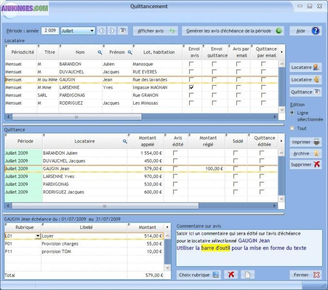 Logiciel gratuit de gestion de loyer