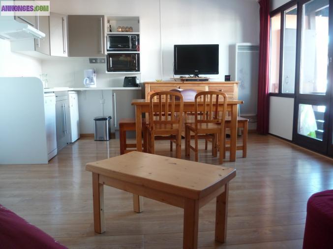 Risoul 1850 été,hiver, 6 couch. pied des pistes