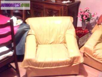 Vends ensemblr canapé 3 places + 2 fauteuils