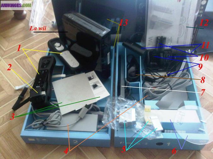 Wii+2manette(1motionplus)+Wii Board+10jeux+télé+...