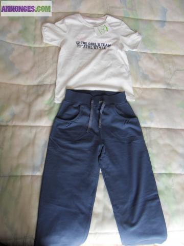 Ensemble de Sport pour fille "vert Baudet" NEUF