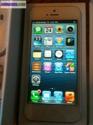 Débloquer Tous Opérateurs iPhone 5 - 64 GO