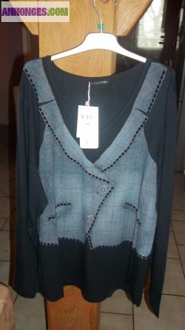 Tunique femme grande taille