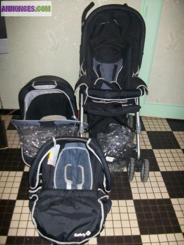 Poussette trio