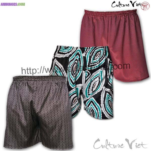 Idée cadeau Pack caleçon Satin de Soie M à XXL