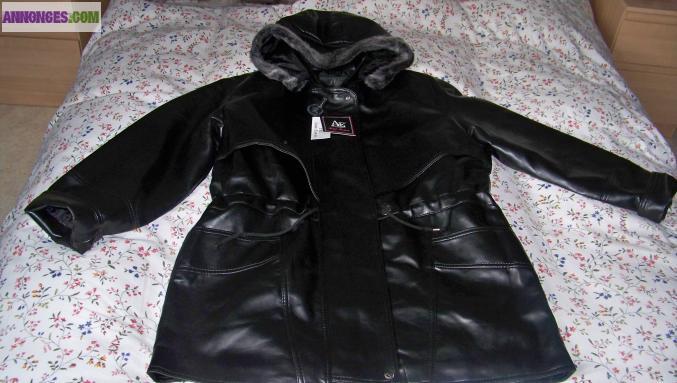 Manteau cuir
