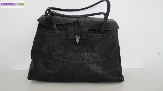 Sac à main femme Stephanie Césaire Baker en mouton cuir.