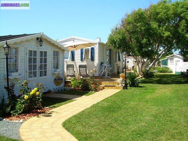 Terrain aménagé à 200m de la plage