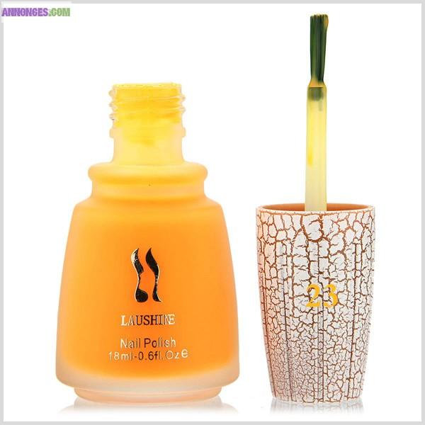 SET MANUCURE DESIGN - VERNIS ORANGE CRAQUELE POUR ONGLE