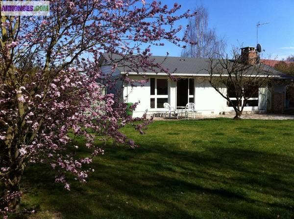 Maison de 5 pièces avec un grand jardin