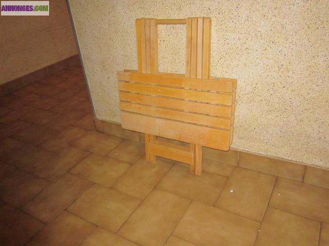Table basse pliable