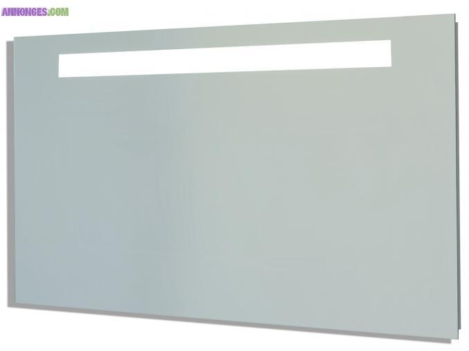 Miroir marque Sanijura Reflet 100x65 éclairage LED à interrupteur infrarouge « Sensor »