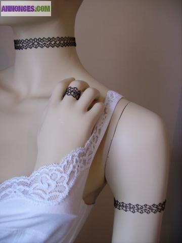 2 Parures de 3 bijoux fantaisie Tatoo