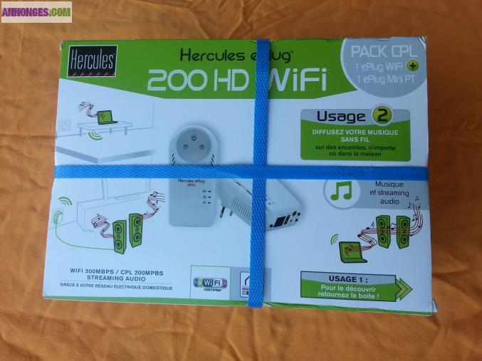 Cpl hercules eplug 2oohd wifi neuf jamais servi