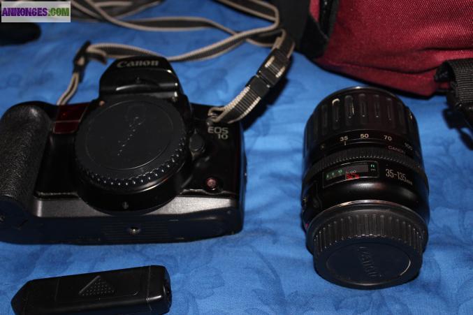 Relex argentique, teleobjectif et flash