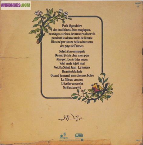 DISQUE VINYLE 33T MALICORNE "ALMANACH"