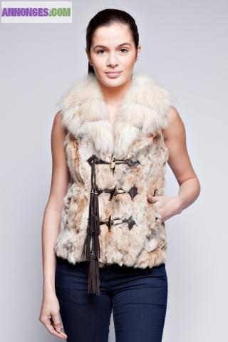 Vêtements de prêt-à-porter en cuir et fourrure