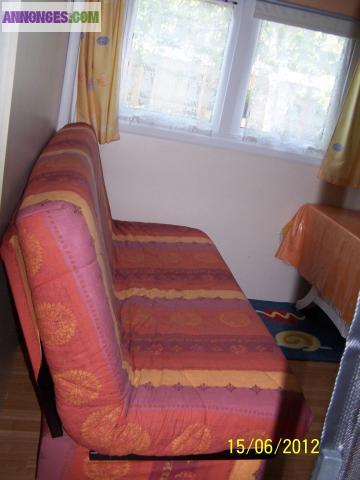 Mobil-home climatisé à 800 mères de la mer