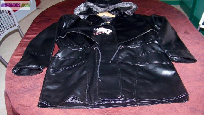 Manteau cuir