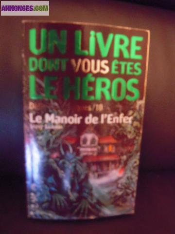 Livre de jeux de rôles : le manoir de l'enfer