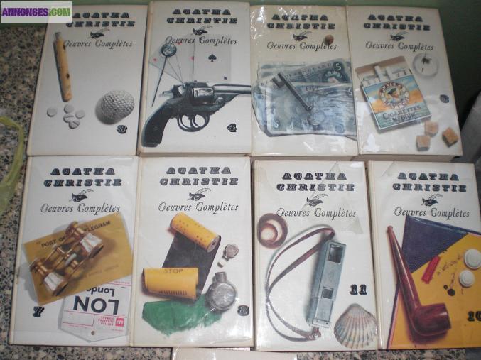 13 livres d'AGATHA CHRISTIE