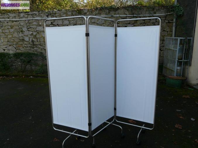 Paravents 3 panneaux rideaux tendus
