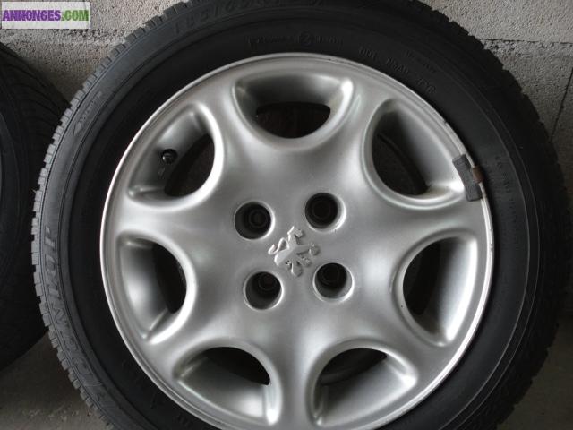 PNEU NEIGE SUR JANTES ALU PEUGEOT