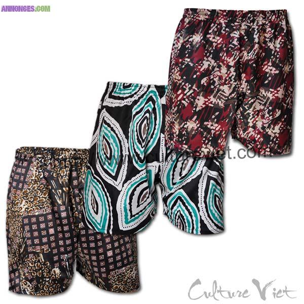 Pack 3 caleçons homme en satin de soie CHS0228 L