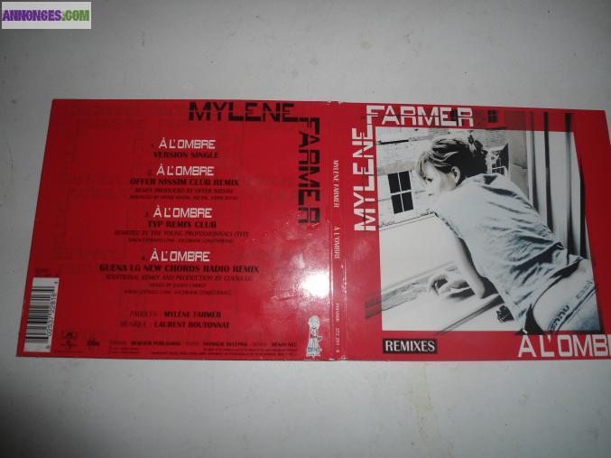 CD MAXI LES REMIXES MYLENE FARMER A LOMBRE