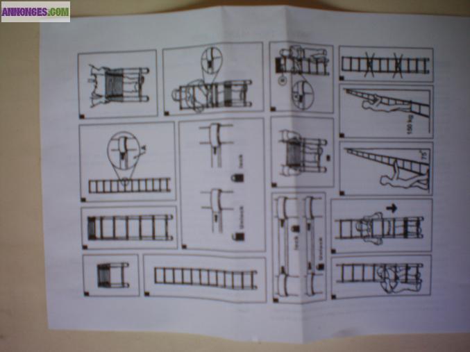 Echelle téléscopique jusqu'à 3,80 m, neuve