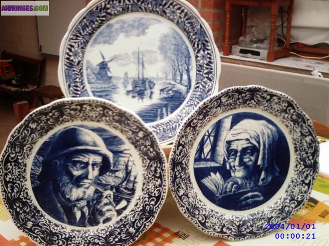 Assiettes delfts 35 cm
