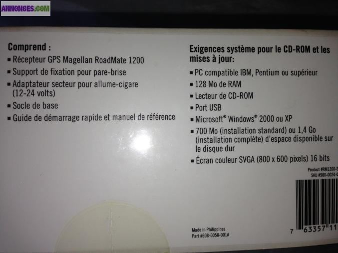 GPS magellan roadmate 1200