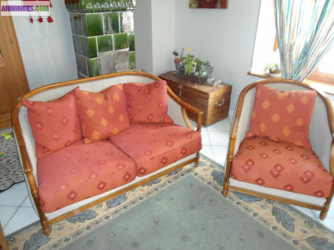 Vends canapé + 2 fauteuils