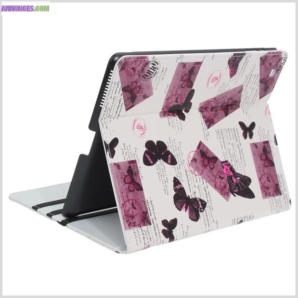 ÉTUI DE PROTECTION IPAD 2, 3 ET 4 MOTIFS PAPILLONS