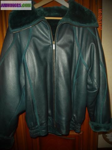 BLOUSON CUIR