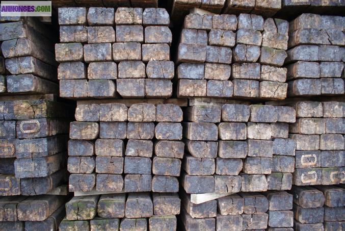 Traverses de chemin de fer, plancher de wagon