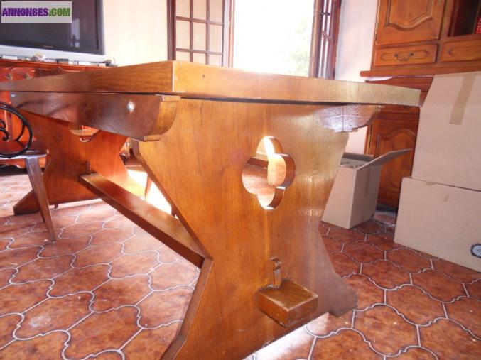 Table de ferme ,6chaises